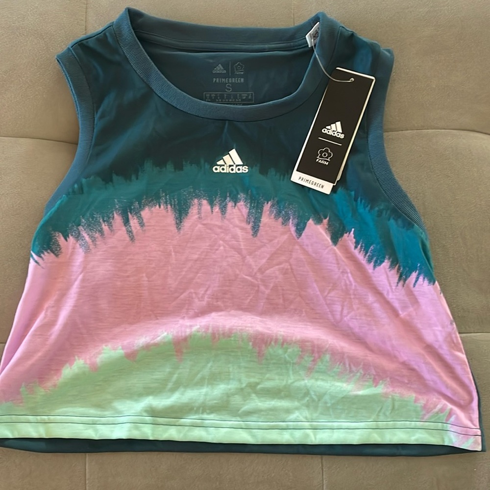 NWT Multicolored cropped tank from Adidas